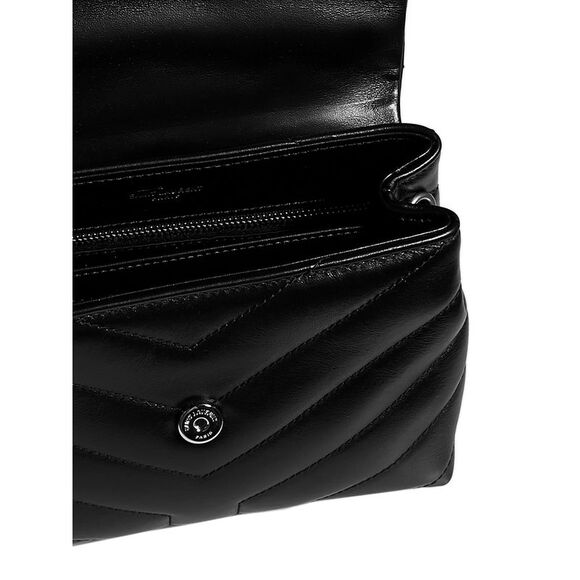 Saint Laurent Women Black Loulou Toy Crossbody Bag - Picture 5 of 5